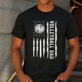 USA Flag Volleyball Dad Father's Day Men's Casual T-Shirt Dark Grey USA Flag Volleyball Dad Father's Day Men's Casual T-Shirt Dark Grey