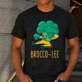 Vegetable Word Game Dad Joke Brocco-Lee Broccoli Men's Casual T-Shirt Dark Grey