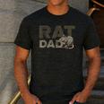 Vintage Distressed Rat Dad Men's Casual T-Shirt Dark Grey Vintage Distressed Rat Dad Men's Casual T-Shirt Dark Grey