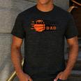Vintage Proud Basketball Dad Fathers Day Basketball Player Men's Casual T-Shirt Dark Grey