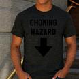 Viral And Internet Meme Crude Gag Apparel Choking Hazard Adult Dad Joke Men's Casual T-Shirt Dark Grey Viral And Internet Meme Crude Gag Apparel Choking Hazard Adult Dad Joke Men's Casual T-Shirt Dark Grey