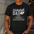 Volleyball Dad Definition Dad Of A Volleyball Player Father Men's Casual T-Shirt Dark Grey
