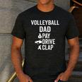 Volleyball Dad Pay Drive Clap Dad Of A Volleyball Player Dad Men's Casual T-Shirt Dark Grey