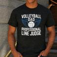 Volleyball Dad Professional Line Judge Volleyball Father Men's Casual T-Shirt Dark Grey