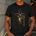 Welder Christian Cross Weld Welding Dad Jesus Lover Men's Casual T-Shirt Dark Grey