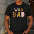 Wild Wild Dad Two Wild Birthday Outfit Zoo Birthday Animal Men's Casual T-Shirt Dark Grey