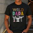 Wild Dada Zoo Theme Birthday Safari Jungle Matching Party Men's Casual T-Shirt Dark Grey