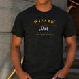 Wizard Dad Shirt Cute Magical Men's Casual T-Shirt Dark Grey