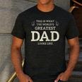 This Is What The Worlds Greatest Dad Fathers Day Men Men's Casual T-Shirt Dark Grey