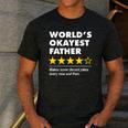 Worlds Okayest Father Dad Joke Review For Fathers Day Men's Casual T-Shirt Dark Grey Worlds Okayest Father Dad Joke Review For Fathers Day Men's Casual T-Shirt Dark Grey