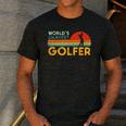 Worlds Okayest Golfer Retro Golf Joke Dad Men Women Kids Men's Casual T-Shirt Dark Grey Worlds Okayest Golfer Retro Golf Joke Dad Men Women Kids Men's Casual T-Shirt Dark Grey