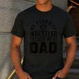 Wrestler Daddy Wrestling Dad Men's Casual T-Shirt Dark Grey