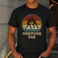 Wrestling Dad Vintage Wrestling Retro Wrestling Lover Men's Casual T-Shirt Dark Grey