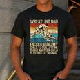 Wrestling Dad Wrestler Wrestling Wrestle Father's Day Men's Casual T-Shirt Dark Grey Wrestling Dad Wrestler Wrestling Wrestle Father's Day Men's Casual T-Shirt Dark Grey