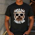 Yorkie Dad Father’s Day Yorkshire Terrier Dog Dad Men's Casual T-Shirt Dark Grey