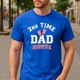 2nd Second Time Dad It's a Girl Gender Reveal Men's Casual T-Shirt Royal Blue