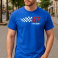 67 Pit Crew Six Seven Racing Birthday Race Car For Dad Mom Men's Casual T-Shirt Royal Blue