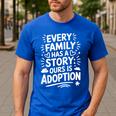 Adoptive Mom Adoption Dad And Adoption Day Foster Care Men's Casual T-Shirt Royal Blue Adoptive Mom Adoption Dad And Adoption Day Foster Care Men's Casual T-Shirt Royal Blue