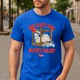 American Dad Who Wants Some Potato Salad Roger Cartoon Men's Casual T-Shirt Royal Blue