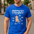 Anatomy Of A Cavapoo Dog Cavapoo Owner Cavapoo Dad Men's Casual T-Shirt Royal Blue