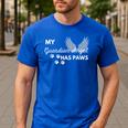 My Angel Has Paws Shirt Pet Memorial Cat Dog Dad Mom Men Women Girls Kids Men's Casual T-Shirt Royal Blue