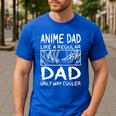 Anime Dad Like A Regular Dad Only Way Cooler Anime Men's Casual T-Shirt Royal Blue