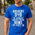 Archery Dad Dad Of An Archer Father Men's Casual T-Shirt Royal Blue