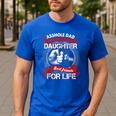 Asshole Dad And Smartass Daughter Best Friend For Life Men's Casual T-Shirt Royal Blue
