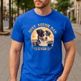 Aussie DAD Australian Shepherd Men's Casual T-Shirt Royal Blue