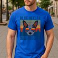 Australian Cattle Dog Blue Heeler Dad Men's Casual T-Shirt Royal Blue