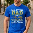 Ball Python Dad With Bigger Balls Snake Ball Python Men's Casual T-Shirt Royal Blue