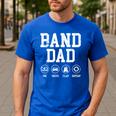 Band Dad Pay Drive Clap Repeat Marching Band Dad Men's Casual T-Shirt Royal Blue