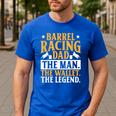 Barrel Racing Dad Horse Barrel Racer Men's Casual T-Shirt Royal Blue