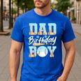 Baseball Ice Cream Drip Dad Of The Birthday Boy Baseball Men's Casual T-Shirt Royal Blue