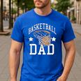 Basketball Dad Coach Sports Fan Men's Casual T-Shirt Royal Blue