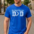 Basketball Dad TShirt Fathers Day For Daddy Papa Father Men's Casual T-Shirt Royal Blue
