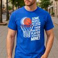 Basketball Mom Or Dad Basketball Parent Men's Casual T-Shirt Royal Blue