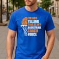 Basketball Not Yelling This Is My Basketball Coach Dad Men's Casual T-Shirt Royal Blue