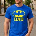Batman Bat Dad Men's Casual T-Shirt Royal Blue