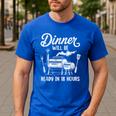 Bbq Men Smoking Meat Smoker Grilling Barbecue Dad Men's Casual T-Shirt Royal Blue Bbq Men Smoking Meat Smoker Grilling Barbecue Dad Men's Casual T-Shirt Royal Blue