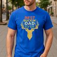 Best Buckin' Dad Ever Shirt Men Hunting Fathers Day Men's Casual T-Shirt Royal Blue