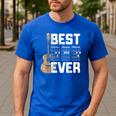 Best Dad Ever Guitarist Father D-A-D Chord Guitar Men's Casual T-Shirt Royal Blue