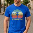Best Dad By Par Disc Golf Father's Day Men's Casual T-Shirt Royal Blue Best Dad By Par Disc Golf Father's Day Men's Casual T-Shirt Royal Blue