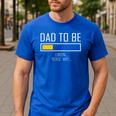 Best Expecting Dad Dad To Be Men's Casual T-Shirt Royal Blue