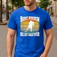 Best Puckin Billet Dad Hockey Men's Casual T-Shirt Royal Blue