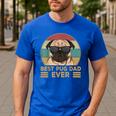 Best Pug Dad Ever Pug Dog For Men And Boys Men's Casual T-Shirt Royal Blue