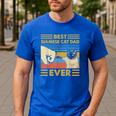 Best Siamese Cat Dad Ever Retro Vintage Sunset Men's Casual T-Shirt Royal Blue Best Siamese Cat Dad Ever Retro Vintage Sunset Men's Casual T-Shirt Royal Blue