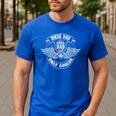 Biker Dad Like A Normal Dad Only Cooler Motorcycle Biker Men's Casual T-Shirt Royal Blue