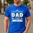 Blessed To Be Called Dad And Lolo Grandpa Men's Casual T-Shirt Royal Blue Blessed To Be Called Dad And Lolo Grandpa Men's Casual T-Shirt Royal Blue