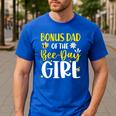 Bonus Dad Of The Bee Day Girl Birthday Party Family Men's Casual T-Shirt Royal Blue